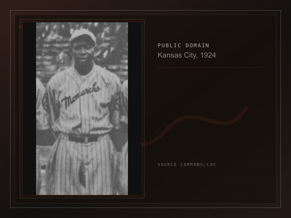Public-domain archive plate built from a 1924 photograph crop of Bullet Joe Rogan.