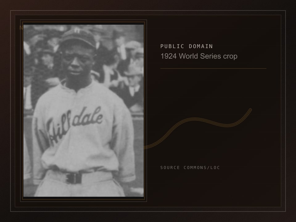 Public-domain archive plate built from a 1924 photograph crop of Phil Cockrell.